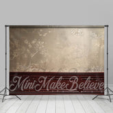 Abstrakt Blumen Creme Burgund Retro Wand Hintergrund